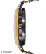 Silver Chain+Ring With GB Multicolor Analog Watch