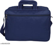 [3N Fashion] Stylish Laptop Office Bag with Shoulder Strap – Blue/Black.