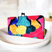 Fantastiqo Abstract Orange & Brown Clutch Bag for Women | Vibrant Party & Casual Sling Purse | Trendy Handbag