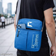 Stylish Unisex Sling Bag with Adjustable Strap | Lightweight Crossbody Shoulder Bag for Daily Use (Airport Blue)