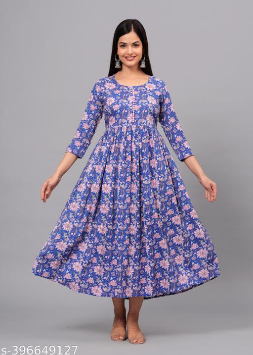 Anarkali High Demand trendy Rayon Kurtis