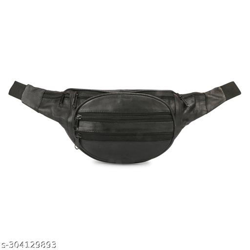 Latest Unisex Genuine Leather Waist Pouch Bag with Adjustable Length Leather Waist/Fanny Bag