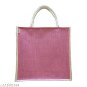 Juteka Multicolor, Eco Friendly, Multipurpose Jute Bag with Zipper Closure
