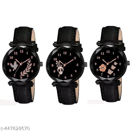 Analog Watch Combo For Women(Pack Of 3)