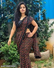 Party Wear Chiffon Saree