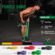 SLOVIC TPE Bands for Workout | Pull Up & Stretching | Heavy Duty Material | Resistance Band for Home Workouts & Stretching Bands for Exercise | Gym Equipment for Home Workout | Ideal for Men & Women | Green | Strength 40-60 Kgs