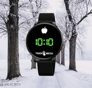 NAME Latest Touch Screen trendi Digital LED , Black Color  Round Dial Watch.