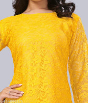 Trendy Layered Net Kurti