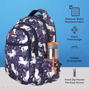 Hyper Adam for Girls College . Coaching Backpack Tuition Bag Waterproof School Bag (Blue, 27 L)