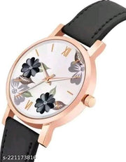 Best Quality Festive Season Flower Designer Round Dial Attractive Leather Belt Women Watches Combo Pack of 2 Watches combo for women stylish girl watches combo pack of 2 analog watches combo wrist watches combo watches for girls stylish watches Set