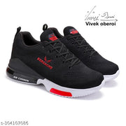 Bersache Lightweight Sports Outdoor,walking, Gym, Training,Running and Hiking Shoes For Men (Black)-PRI-9047