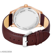 Dual Time Date Display Radium Dial Magnetic Belt Analog Watch,ONIR Premium Quality Quartz Analog Watch for Men, Glass Date Display Dial,