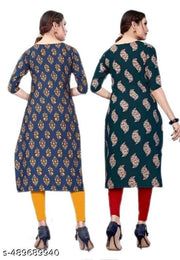Festive and daily wear kurti for women-Combo piece_4