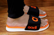 MRJ1507 Men's Orange Synthetic Leather Daily Casual Slider