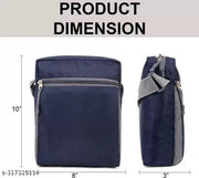 Fancy Craft Blue Men Sling Bag - Extra Large