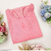 Daily Wear Luxurious Embroidered Heavy Net Kurtis with Sequins and Lining for Women