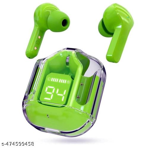 ULTRAPOD Earbuds BT Wireless 5.3, Transparent Charging Case, (Green)