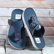 BRD-813-BRD-799 Navy Rexine Flip Flops For Men Combo Pack of 2