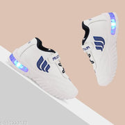 Kids Led Shoes, Casual Led Velcro Shoes, Light weight Shoes, Outdoor Sports Shoes for Little Tiny Kid T103Blue#/@-