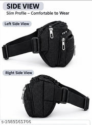 Men’s Premium Multi-Pocket Waist Bag | Crossbody Belt Bag | Travel & Daily Use