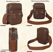 Designer Black Synthetic Leather Crossbody Bags for Mens Office Bag Stylish Sling Bag for Men Side Bags New Messenger Bags Travelling and Marketing Use Latest said Bag