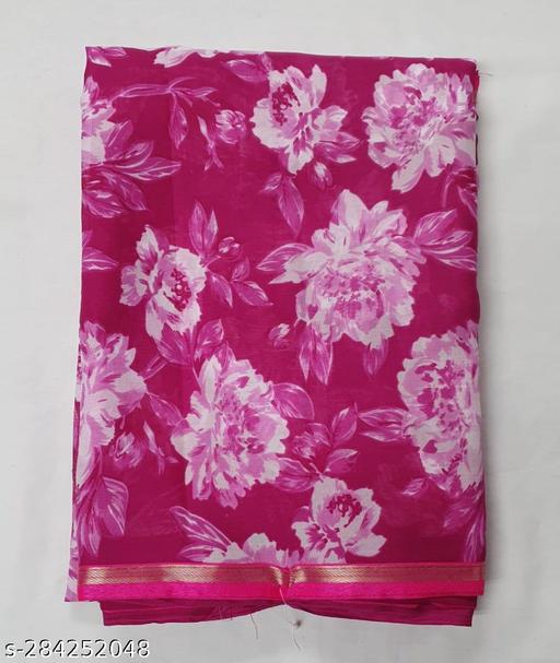 SHATIKA Georgette Printed Saree With Blouse