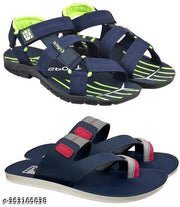 Men Stylish Comfortable Sandals & slipper Combo of 2