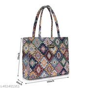 Dixon Dixon DIXON Casual Canvas Fabric Shoulder Trendy Design Handheld Tote Bag For Women