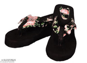 Stylish and Comfortable Attractive Fancy Latest Flat Heel Use Daily Wear & Party Slippers and Flip-Flops For Women & Girls Combo(pack of 2)