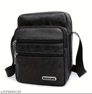 Unisex Sling Bag Black  Color