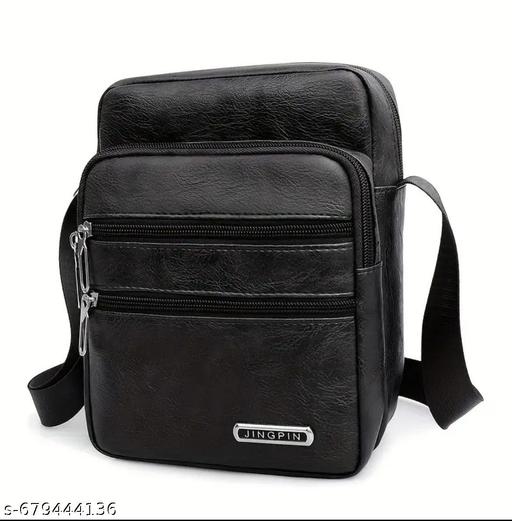 Unisex Sling Bag Black  Color