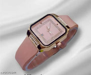 ZT FABULOUS RUBBER PEECH COLOUR FASHION WATCH