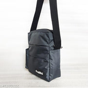 10 inchs Polyester Crossbody Side Bag for Tablet and Daily Use, Water-Resistant | Stylish Small Multi-Pocket Sling Cross Body Travel Office Business Messenger One Side Bag for Men & Women