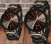 attractive dial colour stainless steel strap couple watches for girl and boy