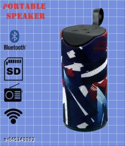 QUXXA TG-113 Best Bluetooth Wireless Speaker for DJ Party, Outdoor, Bedroom with Great Sound, Super Bass, Portable, Rechargeable Supports TF/USB/Pen Drive/AUX (Multi-Color) (Multicolor)