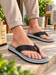 Ortho + Rest Doctor Orthopedic Slippers for Men | Anti-Skid Flip Flops with Acupressure Massage Footbed | Extra Soft and Comfortable Doctor-Recommended Chappal for Pain Relief