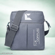Stylish Unisex Sling Bag with Adjustable Strap | Lightweight Crossbody Shoulder Bag for Daily Use (Gray)