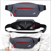 Waist Bag - Grey (Water-Resistant Premium Waist Bag)
