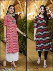 Polyster/Crepe fabric-Fancy Designer Low price Kurti