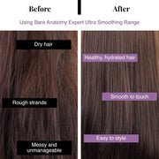 Bare Anatomy Ultra Smoothing Hair Serum For Dry & Frizzy Hair | Restores Smoothness & Texture | Powered By Carbohydrate Complex & Niacinamide | For Women & Men | SLS & Paraben Free | Vegan |