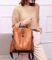 Small 9 L Backpack Backpack Cute Style Female Student Waterproof Anti Thief  (Brown)