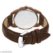 Brown Analog Watch - For Men And Boy Brown leather Designer Watch Designer Lather Strap Stylish Sport Look Boys watch for men Analog Watch - For Men
