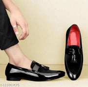 STEPFEET Men's Black Velvet Stylish Loafers