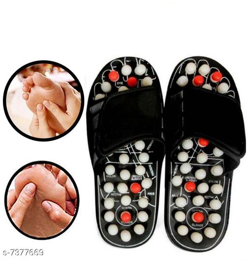 Acupressure and Magnetic Therapy Accu Paduka Slippers for Full Body Blood Circulation Natural Leg Foot Massager Slippers