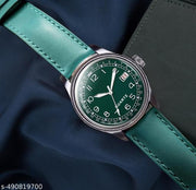 Dual Time Date Display Radium Dial Magnetic Belt Analog Watch,ONIR Premium Quality Quartz Analog Watch for Men, Glass Date Display Dial,