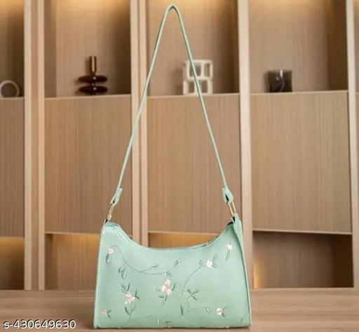 Latest Fashionable women Sling bag | Ladies Shoulder handbag | Premium embroidery Looking Women handbag | White Sling bag.