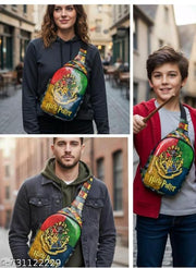Multicolor Hogwords Sling  PU Leather Crossbody Backpack for boys n girls