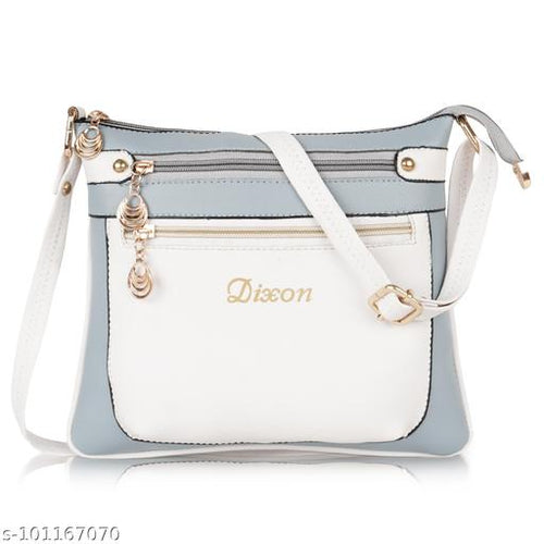 Dixon Dixon DIXON Synthetic Vegan Leather Stylish fancy Fashionable Satchel Shoulder Crossbody Daytrip Slingbag For Women