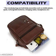 Stylish PU Leather Crossbody Fanny Pack Sling Bag for Women & Men Trendy crossbody for Traveling | One Side Shoulder sling bag stylish sling bag latest sling bag branded sling bag