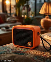 GeneCore Mini Pocket Bluetooth Speaker with RGB LED Light, USB/TF Card Slot & Type-C Charging Assorted  Colours